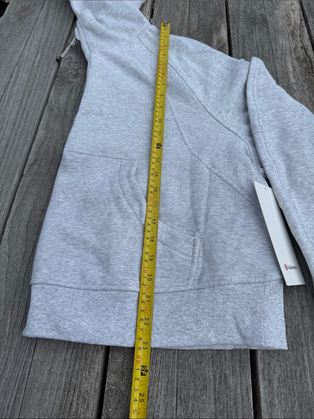 Lululemon Scuba Oversized Half Zip Hoodie Heathered Core Light Grey XL/XXL NWT - Picture 3 of 9